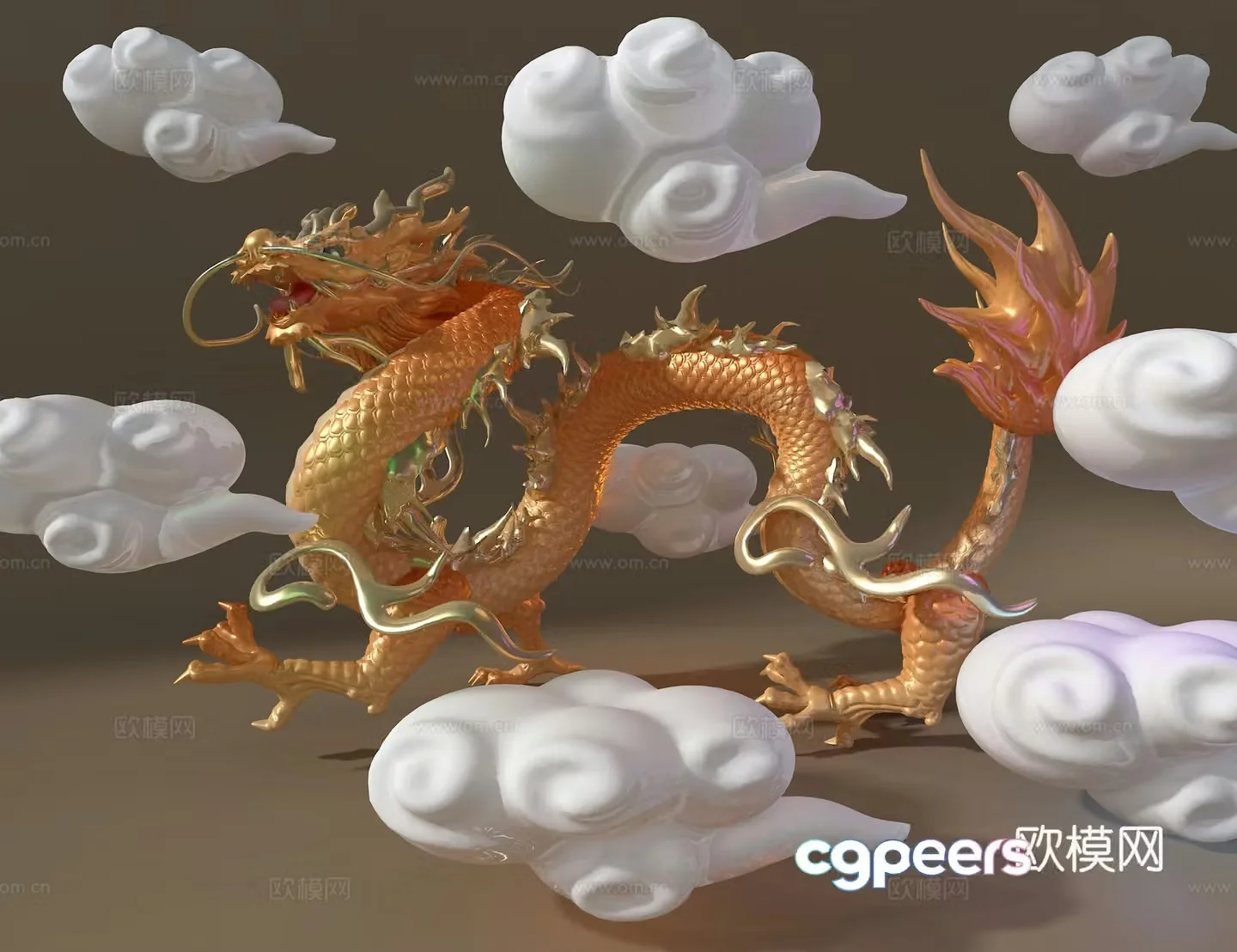 Dragon sculpture 3d model