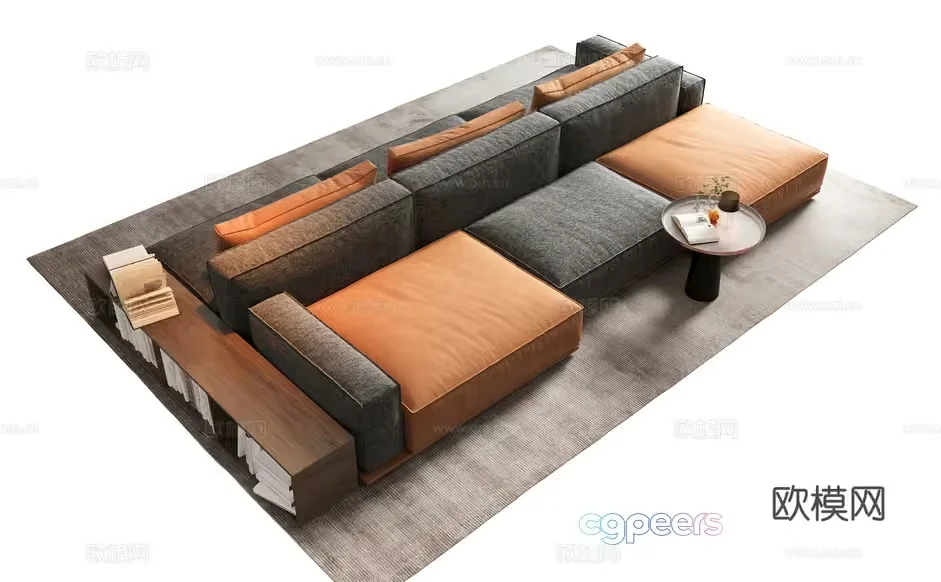 Modern Living Room 3D Model – 20969 – CORONA Render