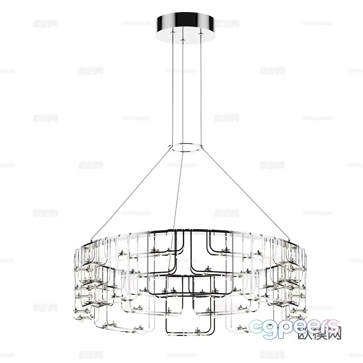 Modern simple chandeliers chandeliers simple chandeliers dining chandeliers living room chandeliers lamps 3D model