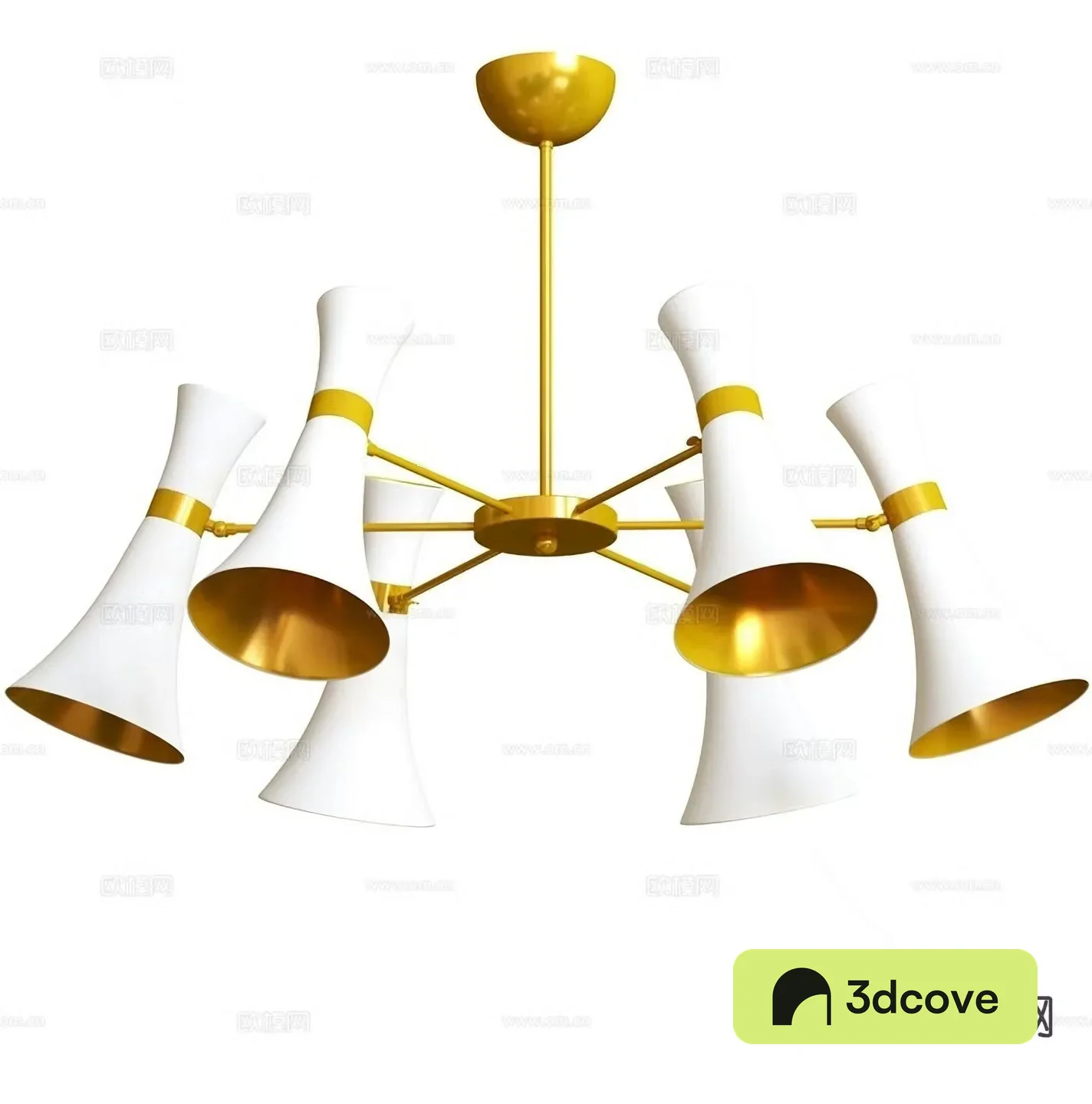 Light luxury chandelier multi-head chandelier