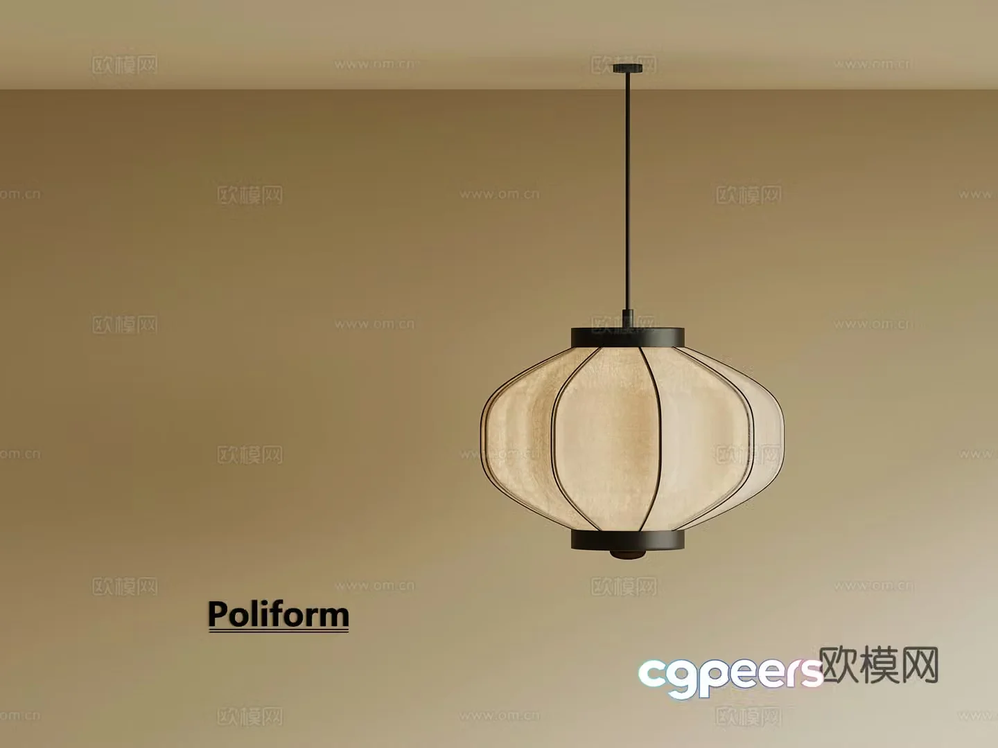 New Chinese chandelier Art chandelier 3d model