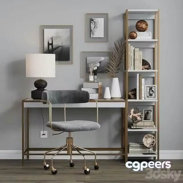 3ds Max Free – Zane Office Workplace West Elm