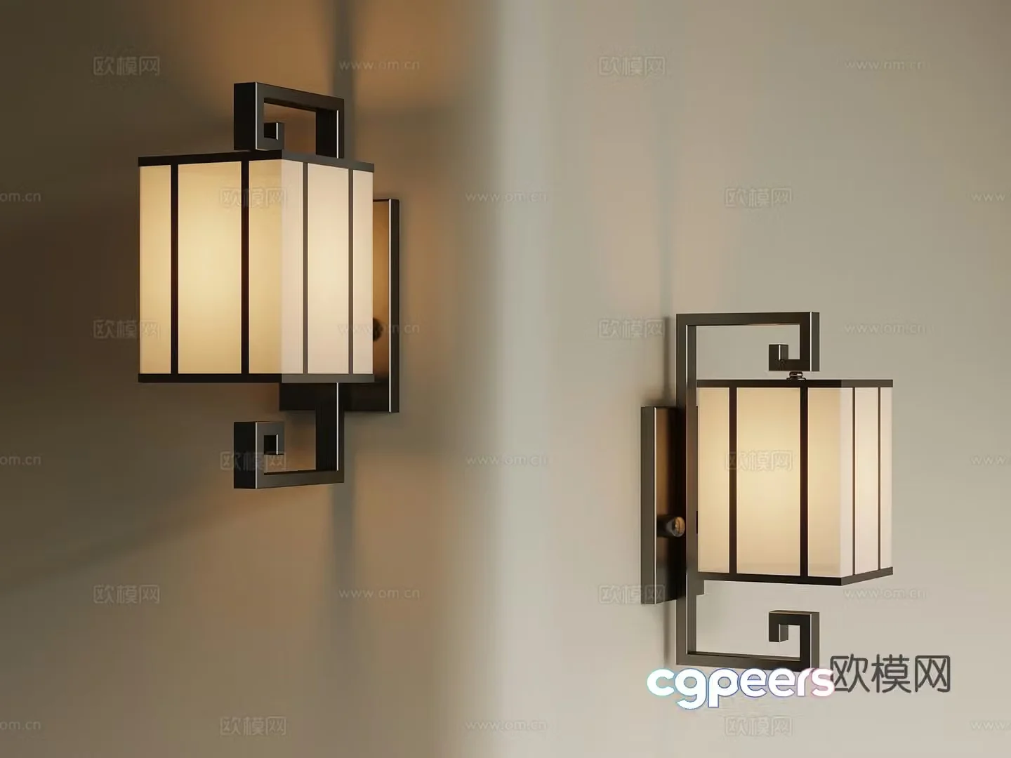 New Chinese style retro metal wall lamp outdoor wall lamp wall lamp bedside wall lamp 3d model