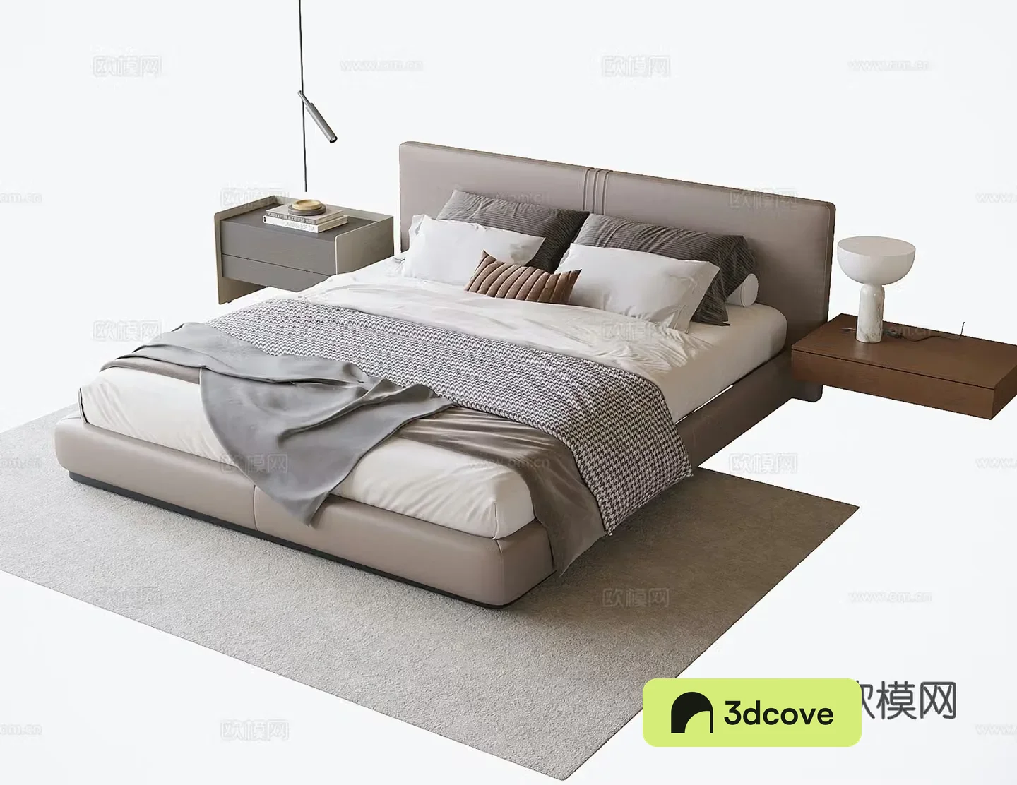 Modern double bed