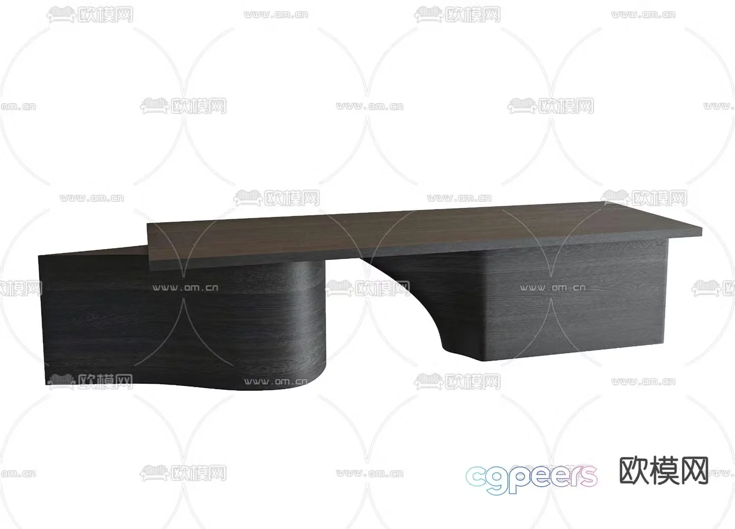 reception desk front desk service desk 3d model