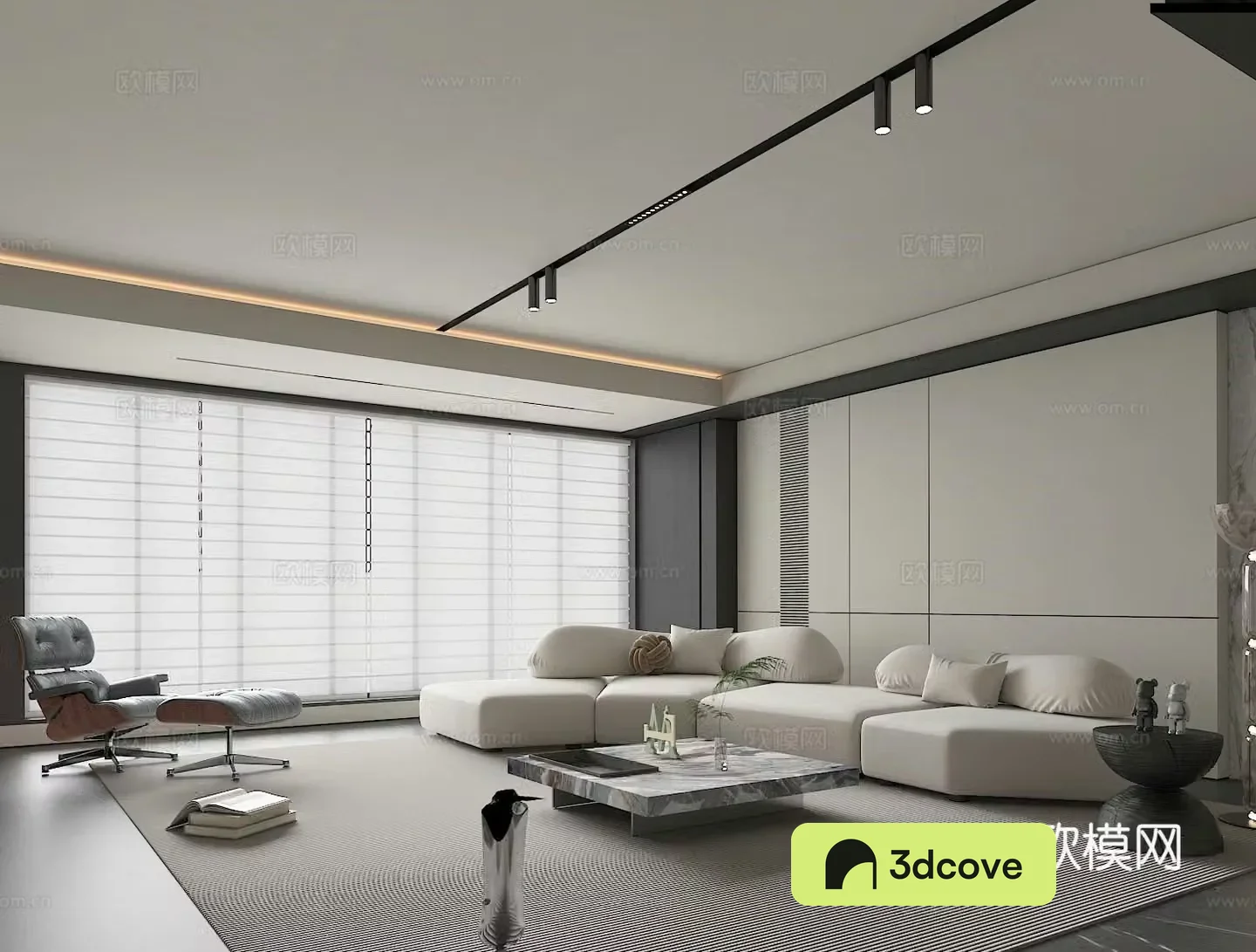 Modern living room 3d model