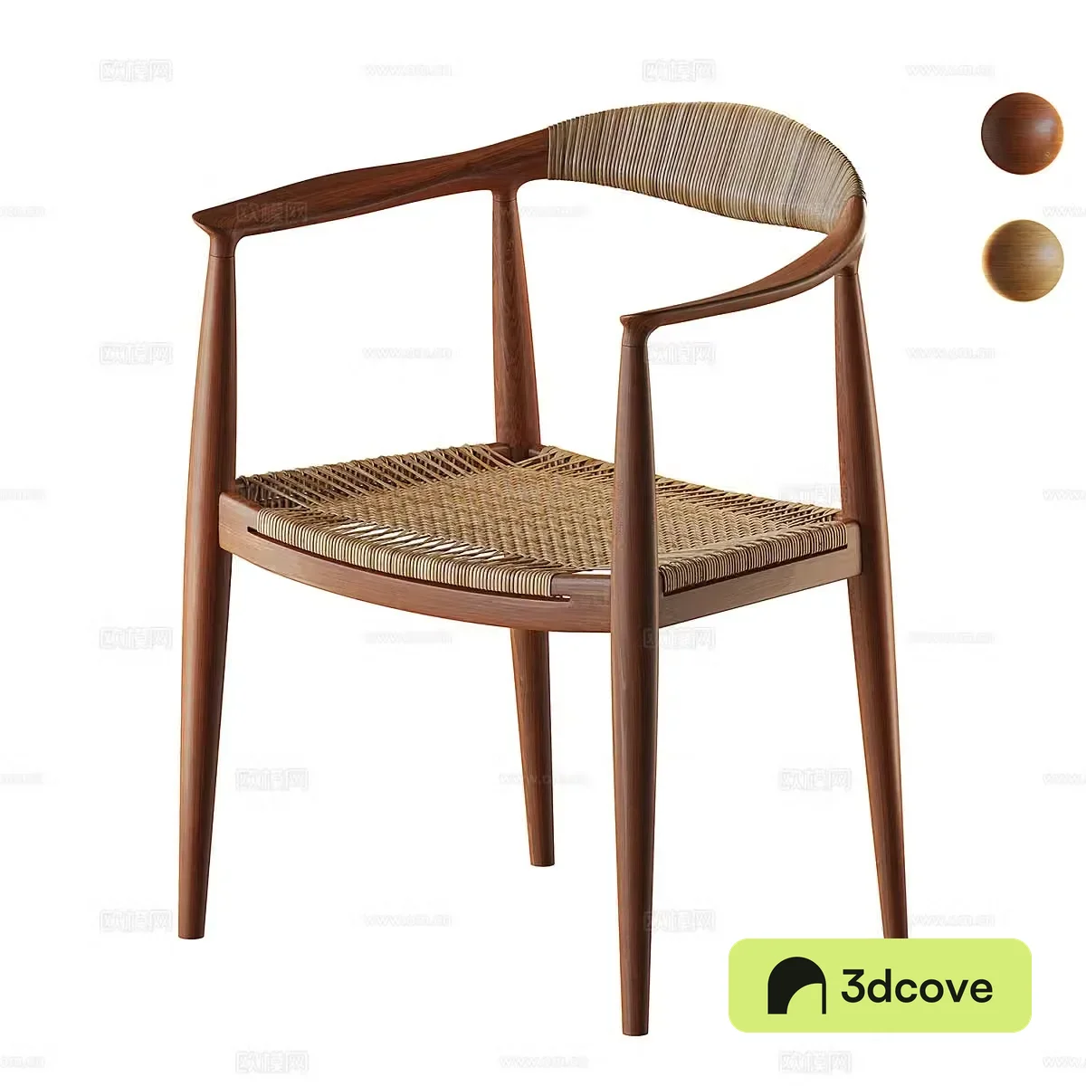 Middle-aged leisure chair Middle-aged single chair Rattan single chair Rattan leisure chair Courtyard leisure chair Garden 3D model