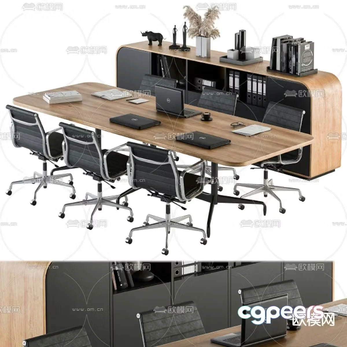Conference tables and chairs conference table 3d model