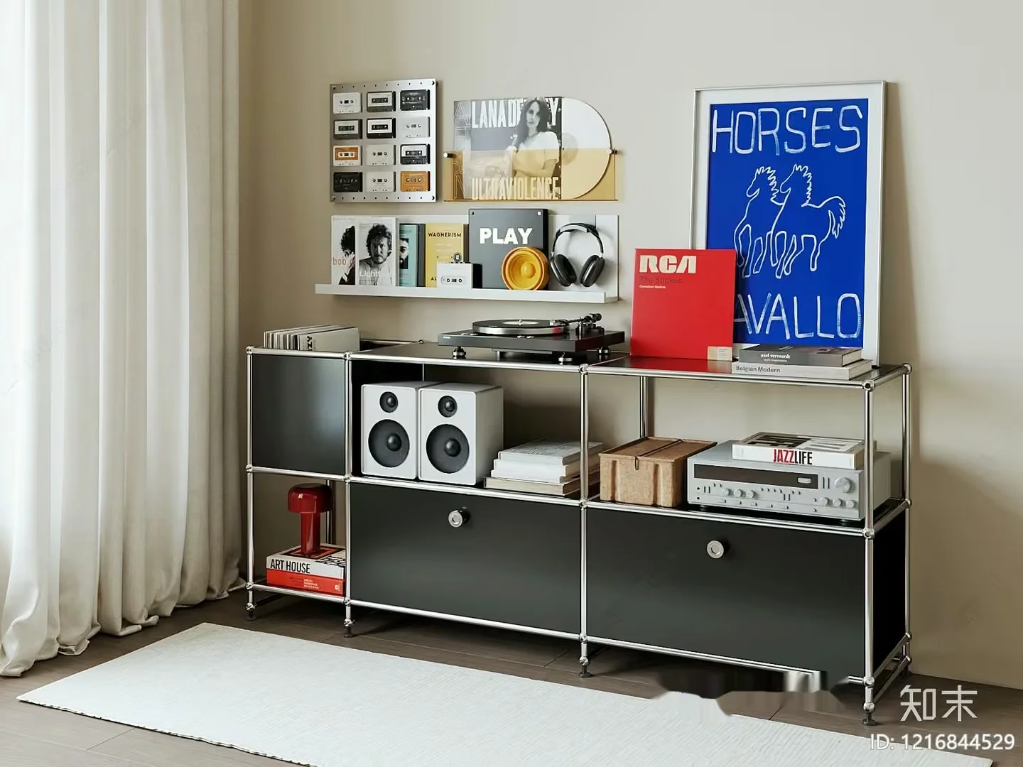 A Modern Music Room 3D Model – 15286 – VRAY Render