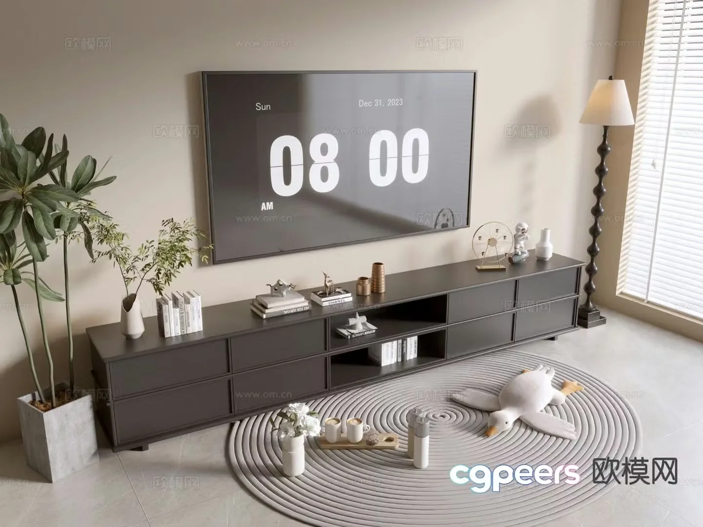 Modern TV cabinet 3d model
