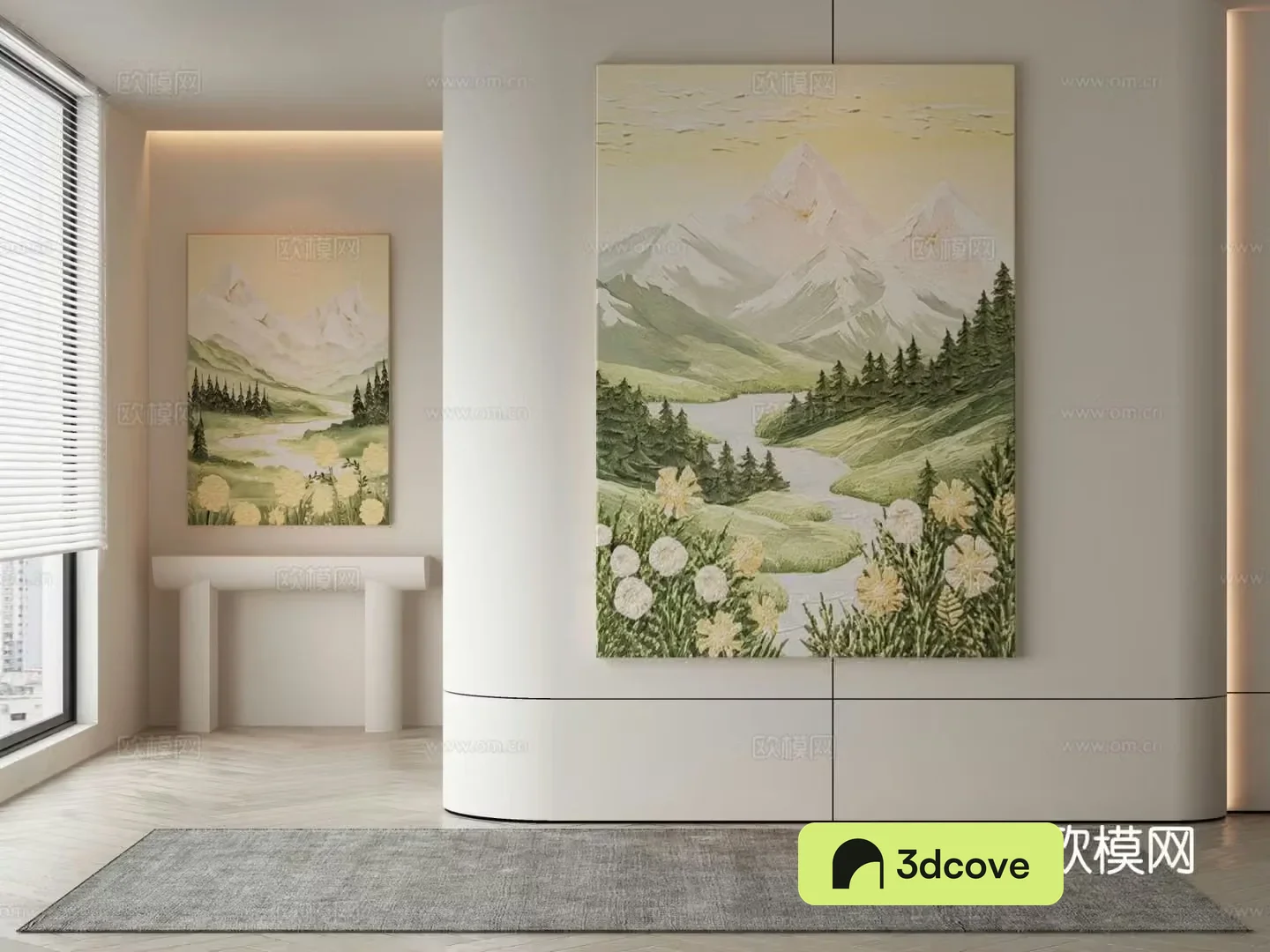 Modern landscape painting decorative painting