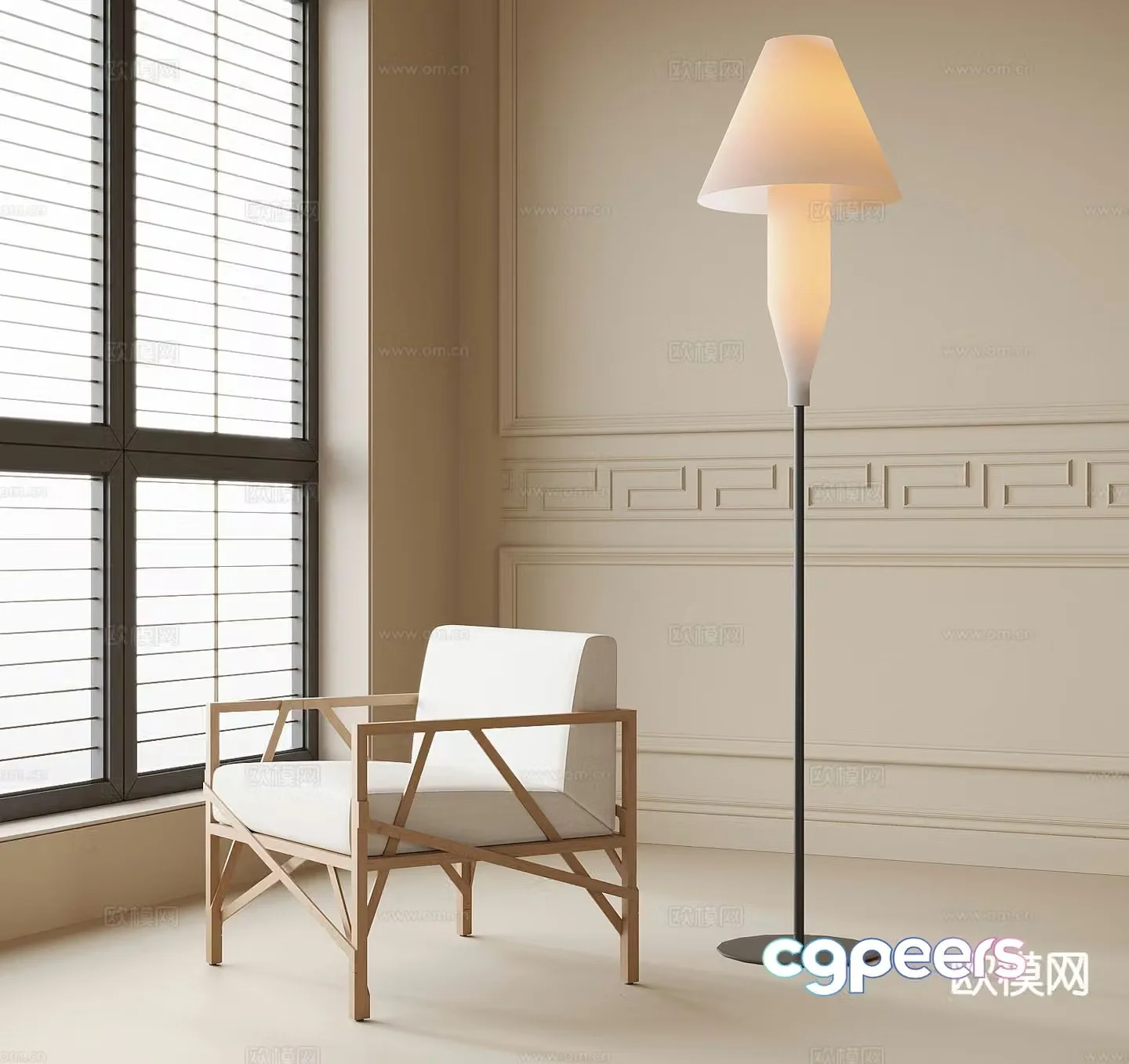Modern lounge chair 3d model