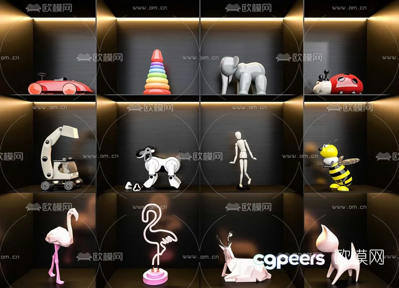 Modern children’s toy ornaments 3d model