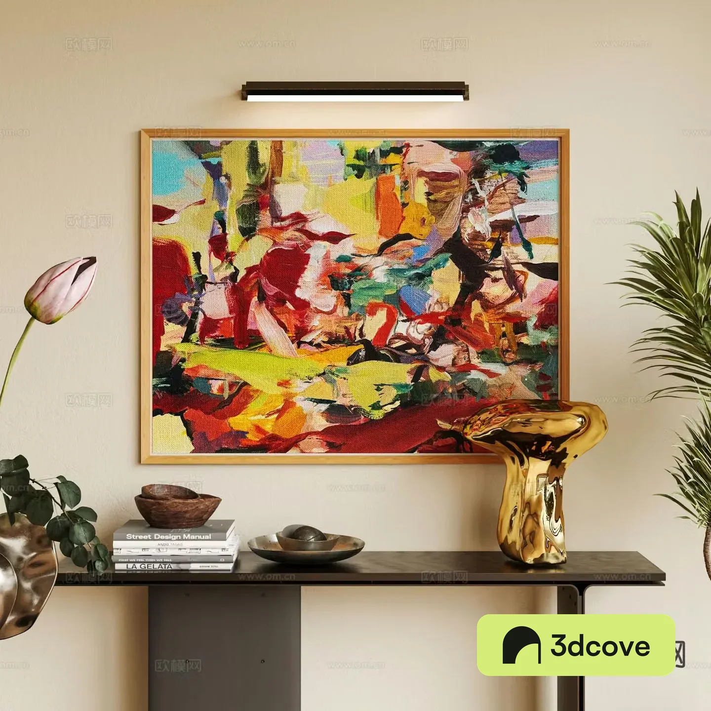 Wabi-sabi oil painting texture painting decorative painting