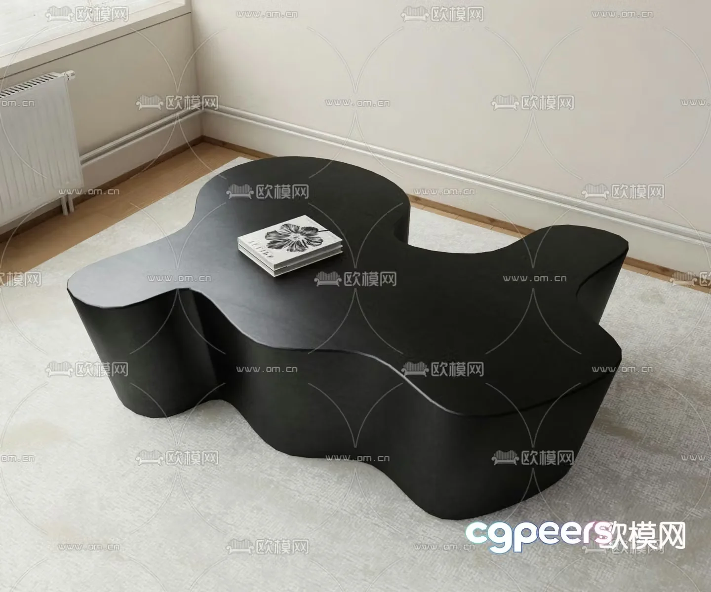 Special shaped coffee table 3d model