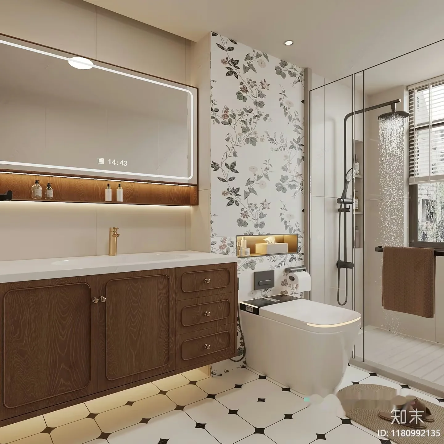 Modern Bathroom 3D Model – 11745 – VRAY Render