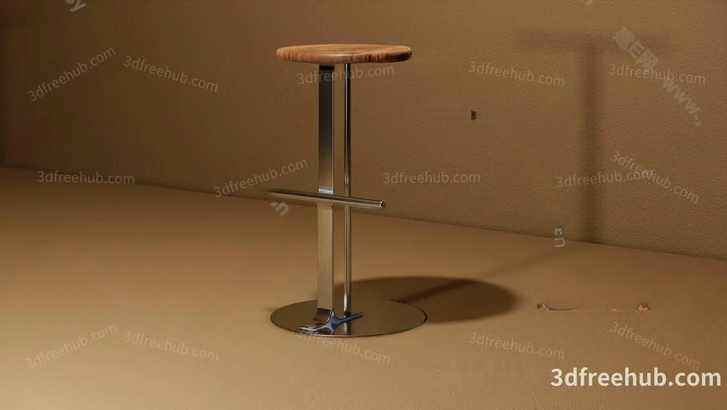 Modern Bar Stool 3D Model – 22925 – VRAY Render