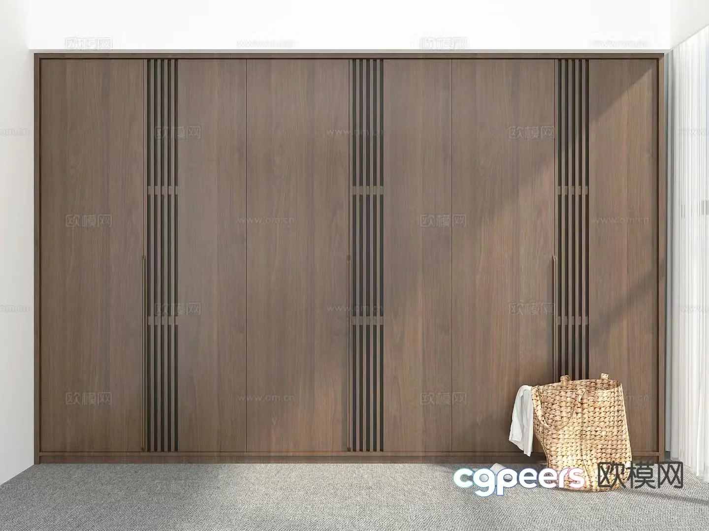 Modern wardrobe 3d model