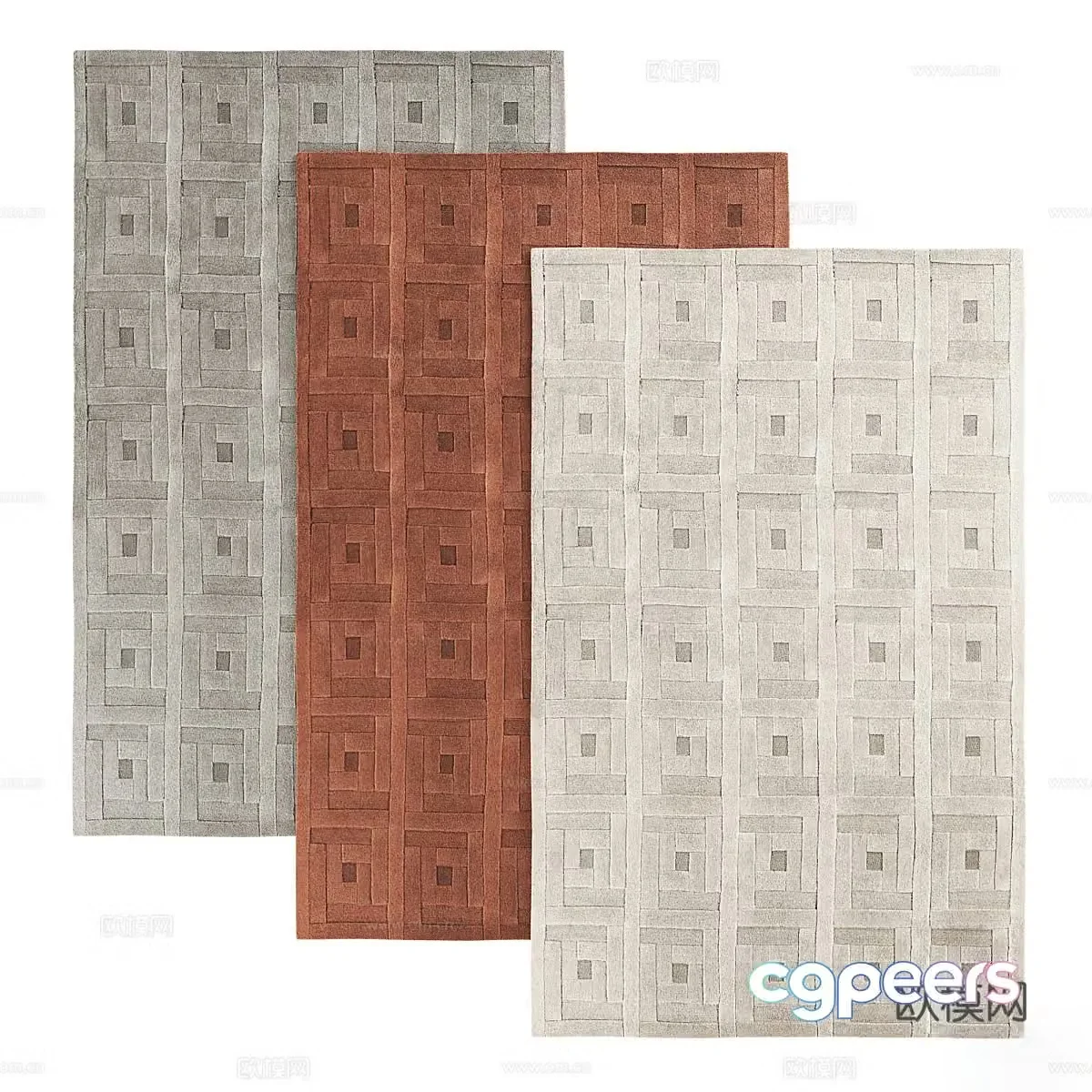 Square carpet 3d model