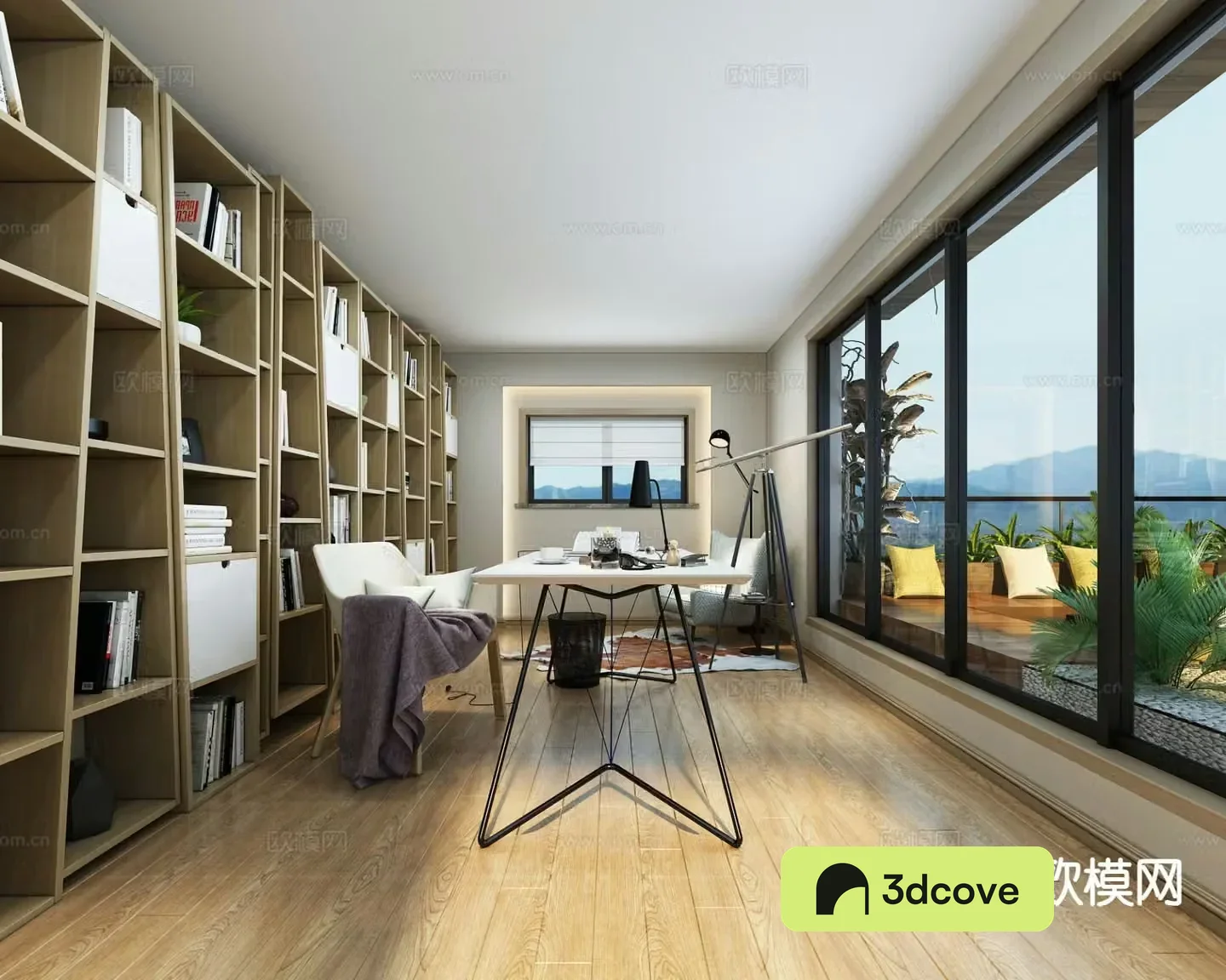 Modern study room