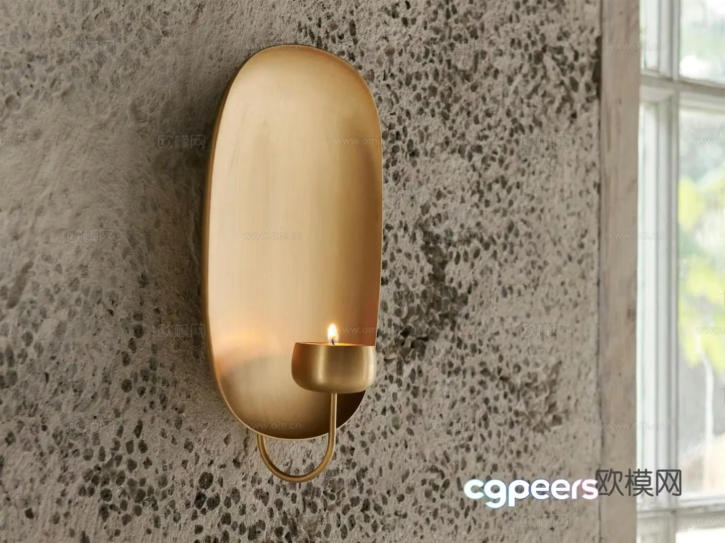 tradition modern wall lamp light luxury wall lamp candle wall lamp brass candle wall lamp 3d model