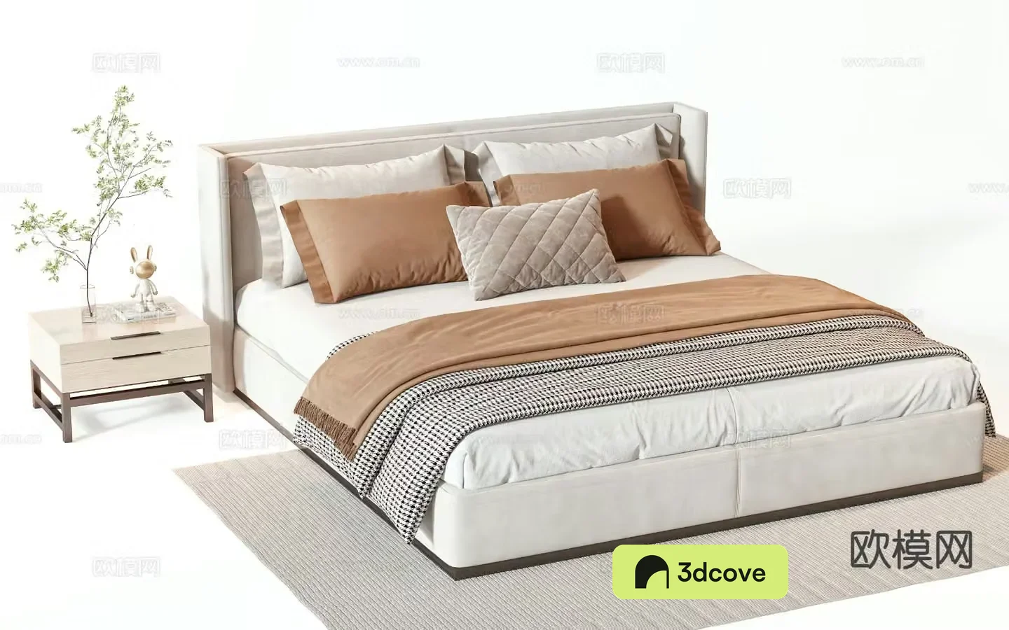 Modern double bed