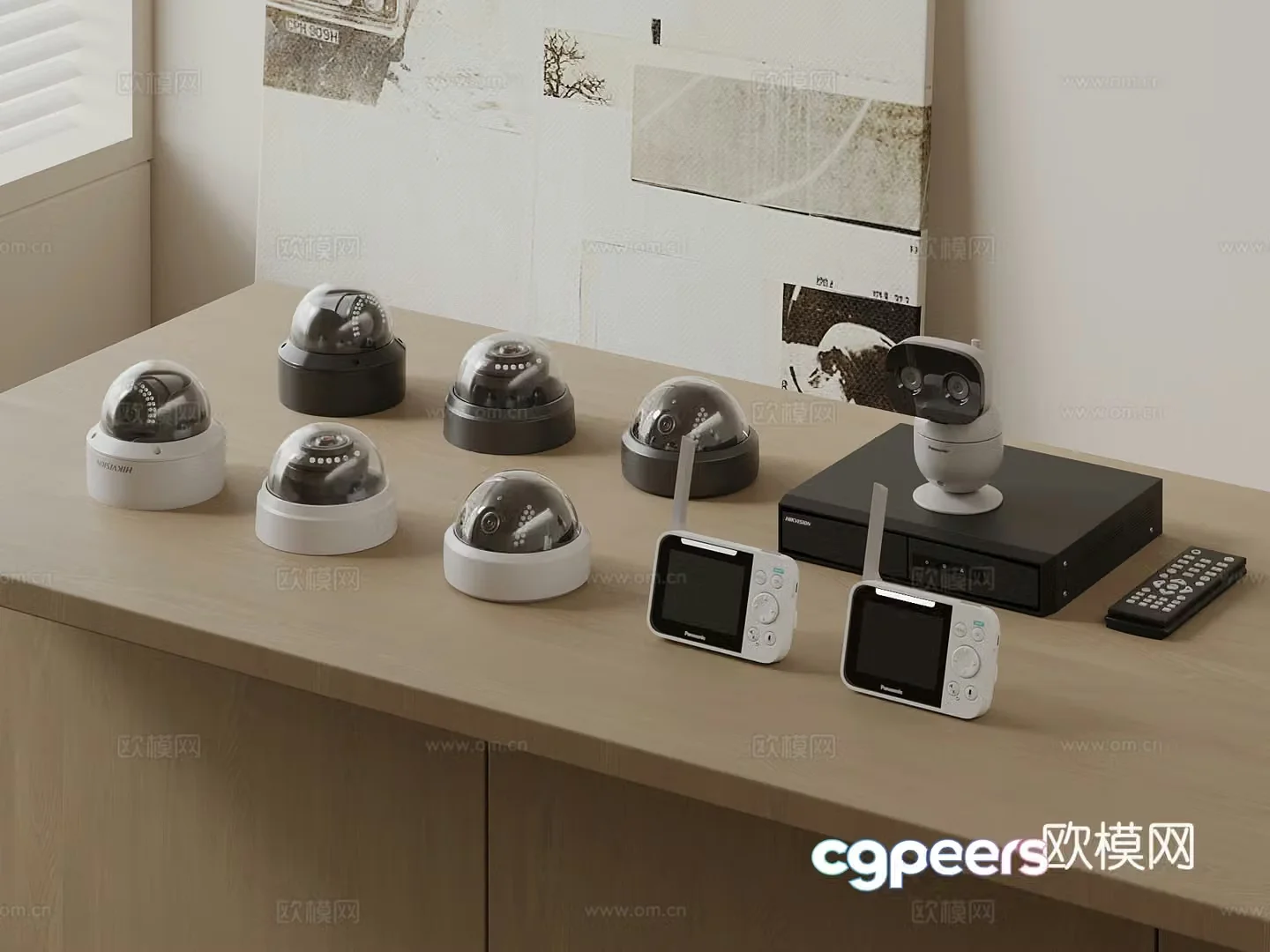 Modern camera surveillance device 3d model