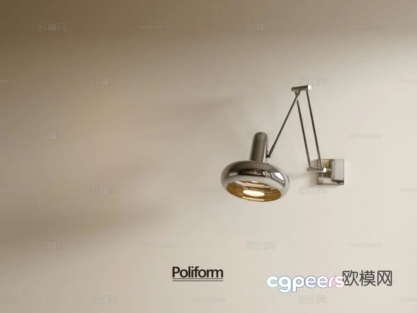 Simple wall lamp bedside wall lamp 3d model