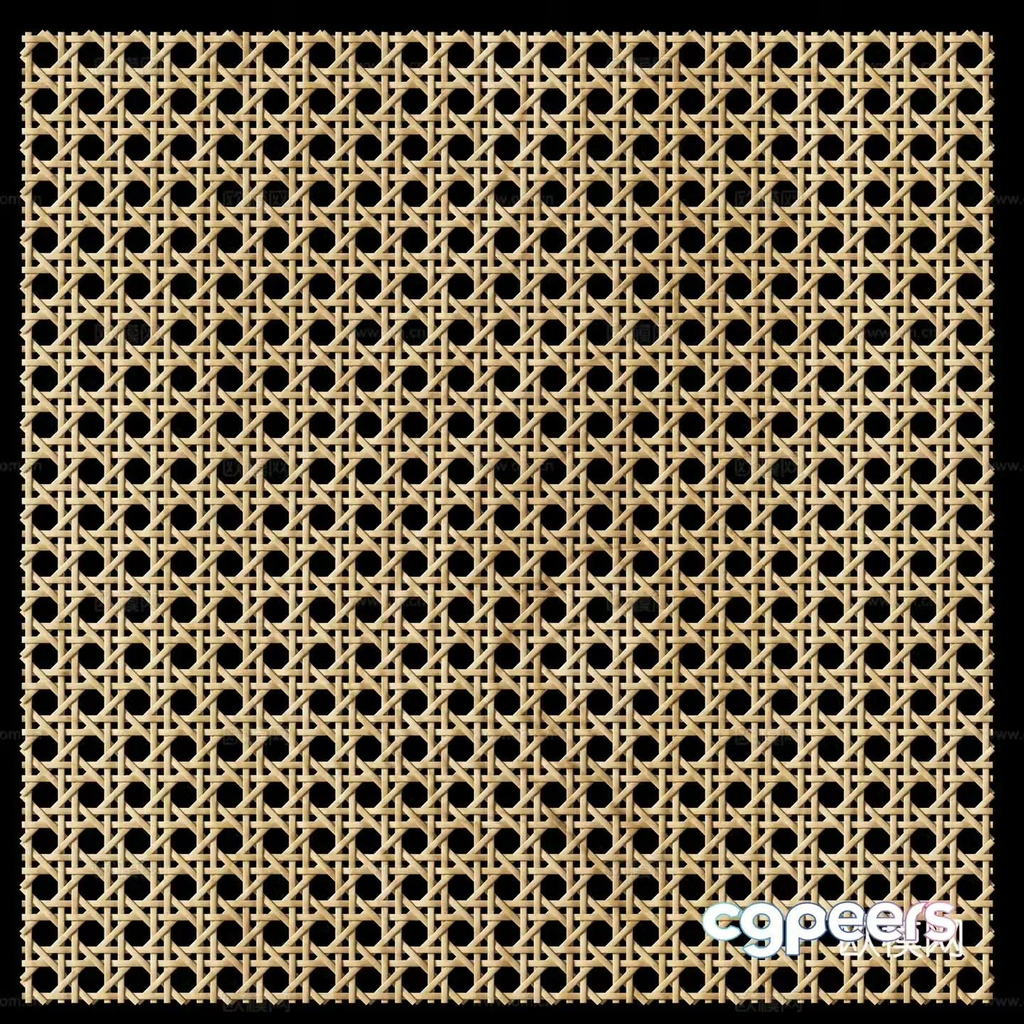 Modern Babbited Bamboo Weaving 3D Model