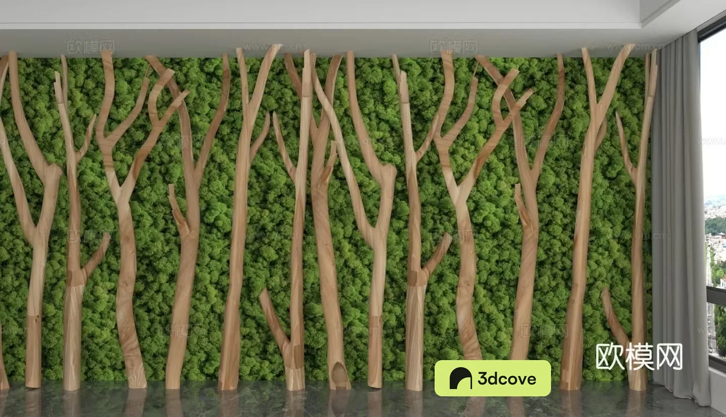 Modern background wall