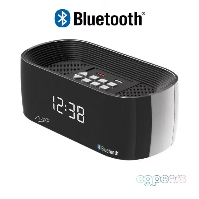 3ds Max Free – Clock Radio Titanium Bluetooth Alarm