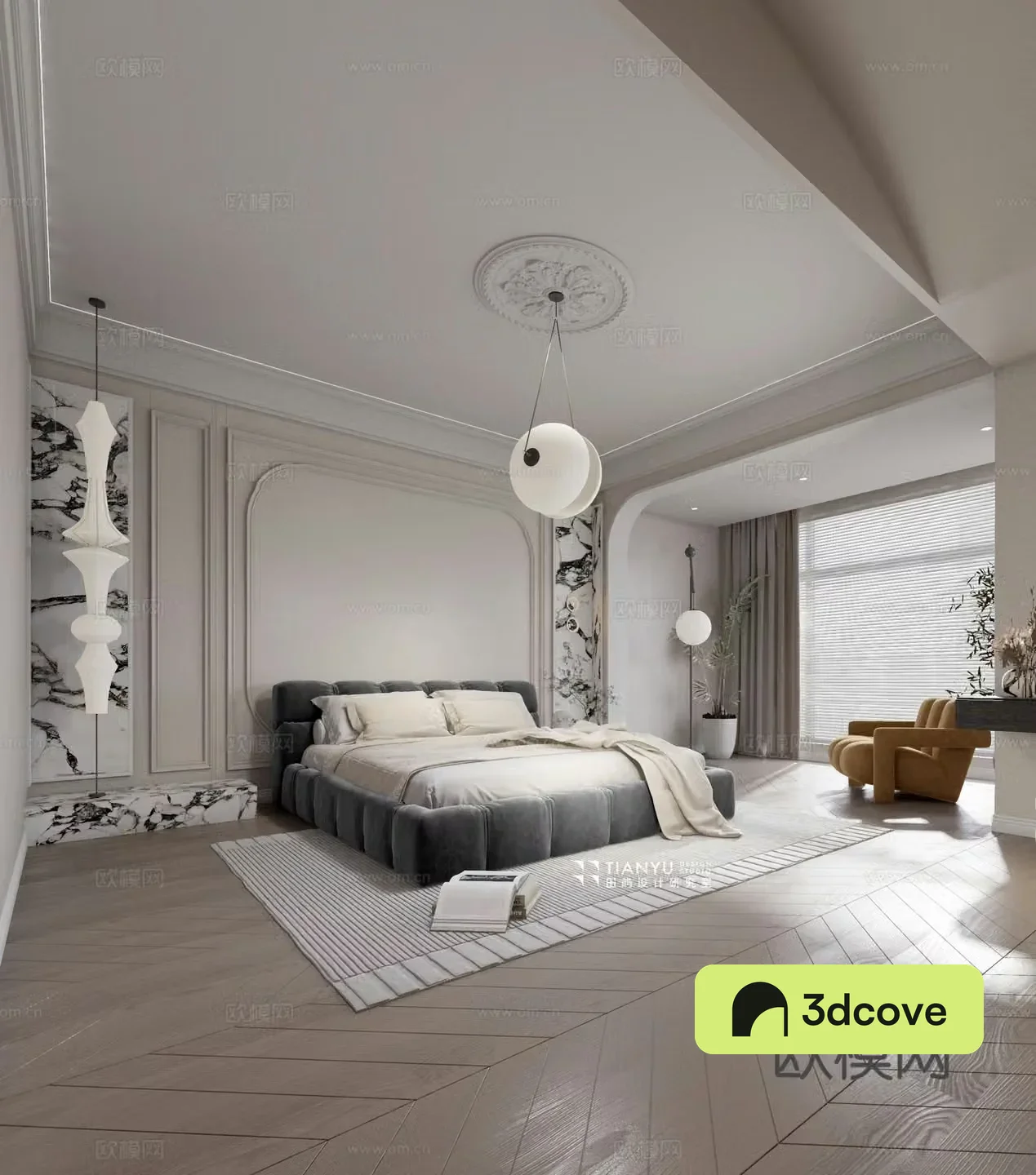 French master bedroom