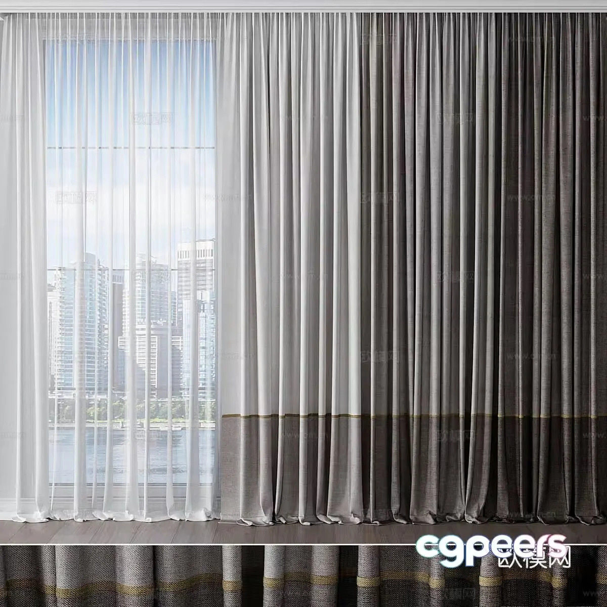 Curtain 3d model