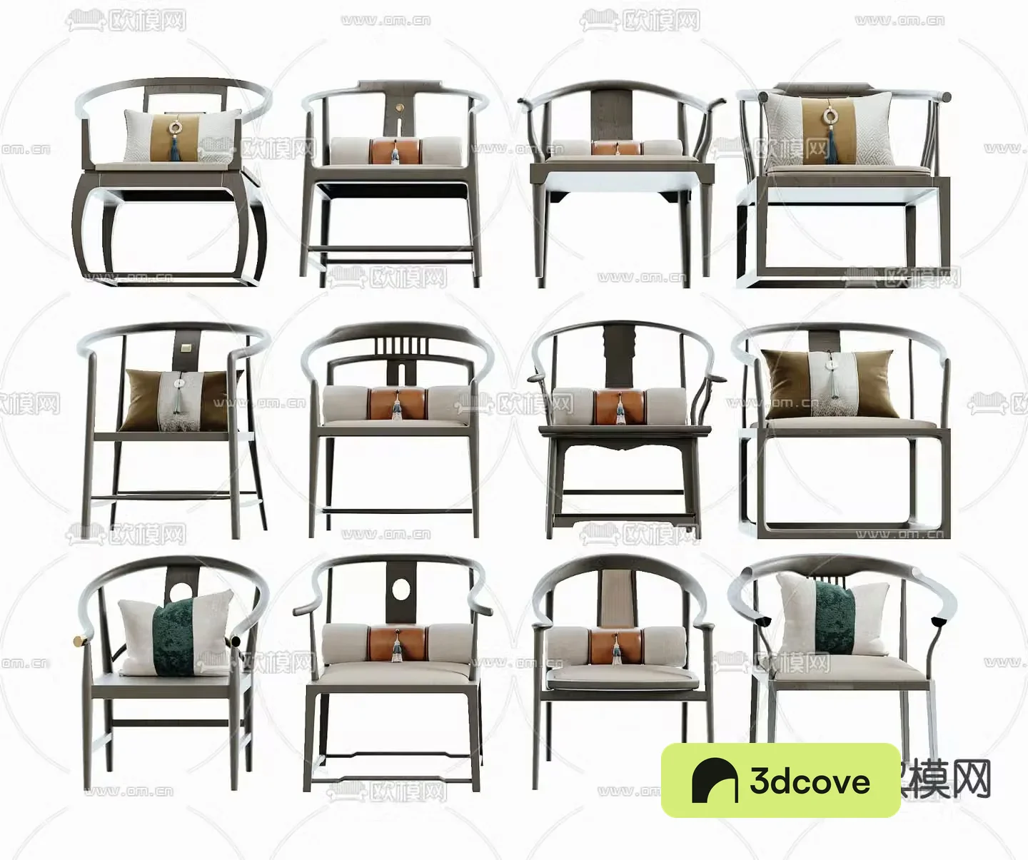 New Chinese style chair arm chair Taishi chair
