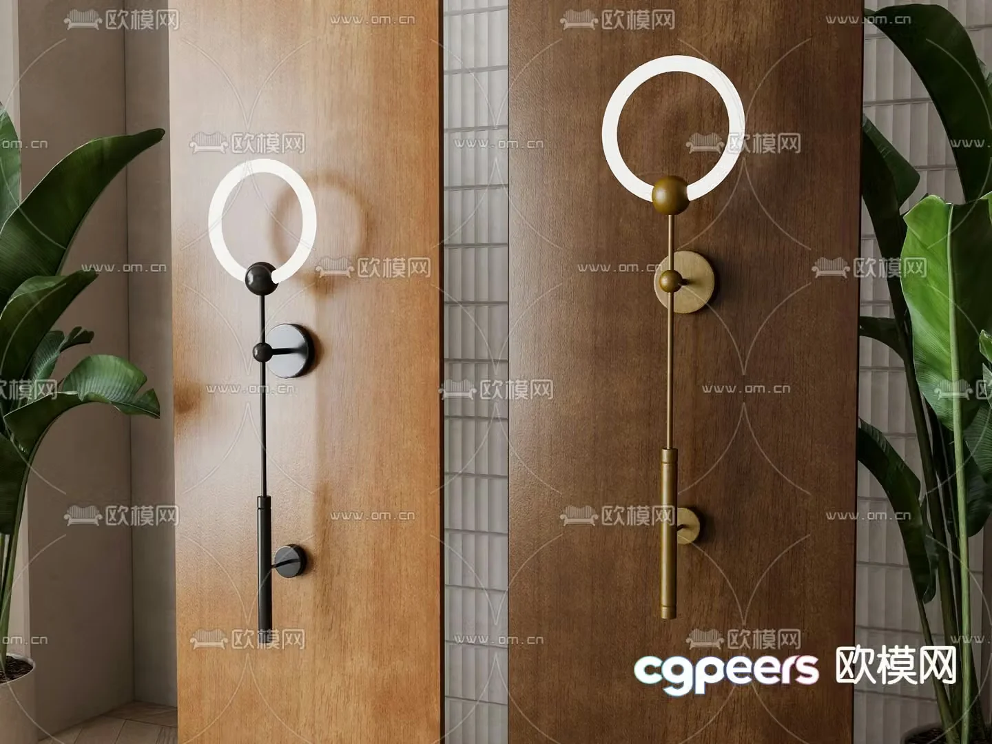 New Chinese wall light 3D model