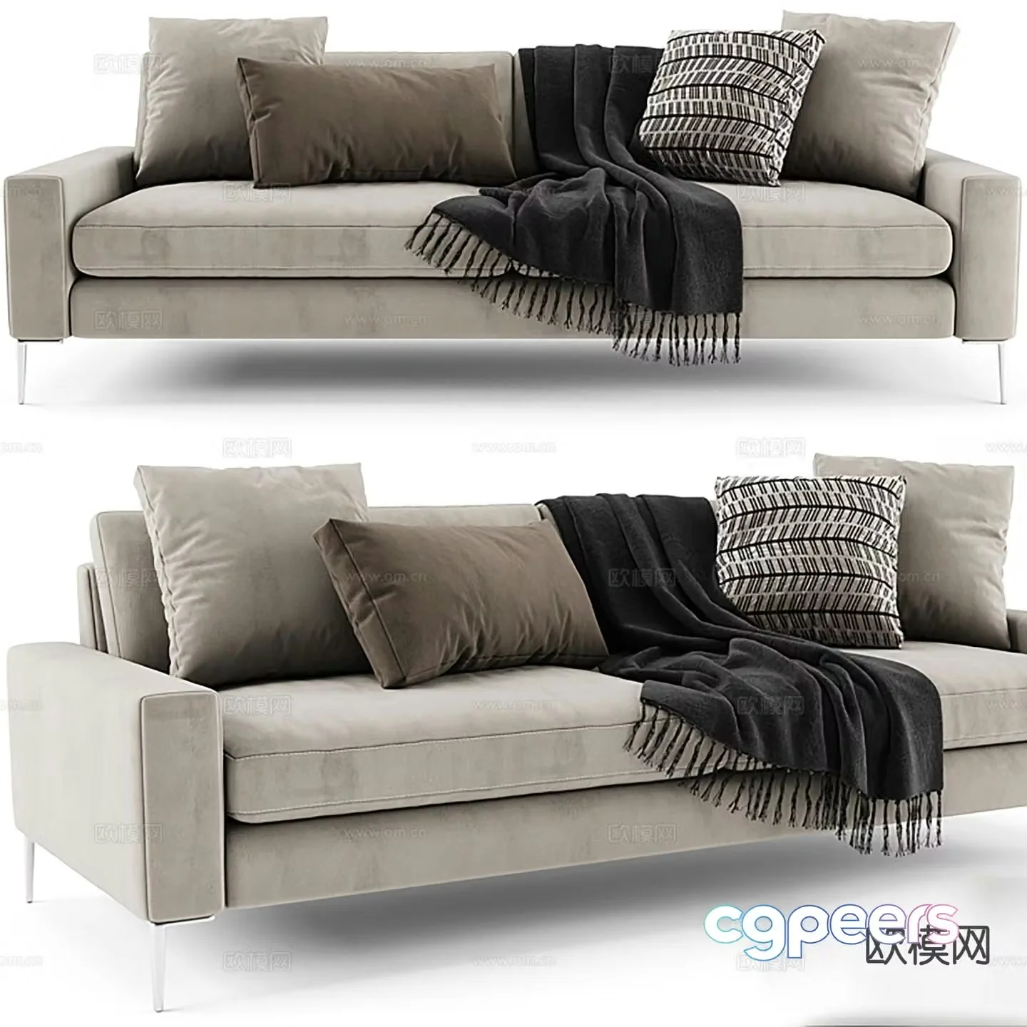 Italian love sofa 3d model