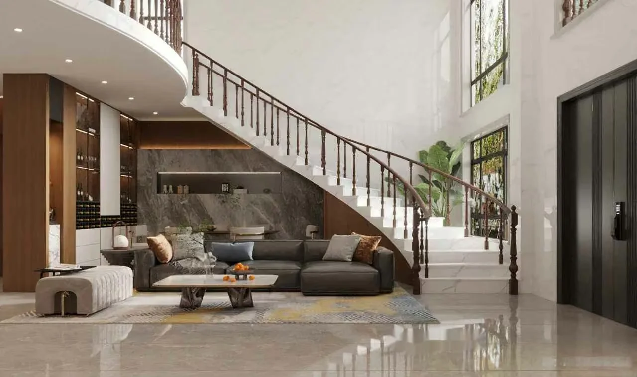 Modern Living Room 3D Model – 114 – VRAY Render