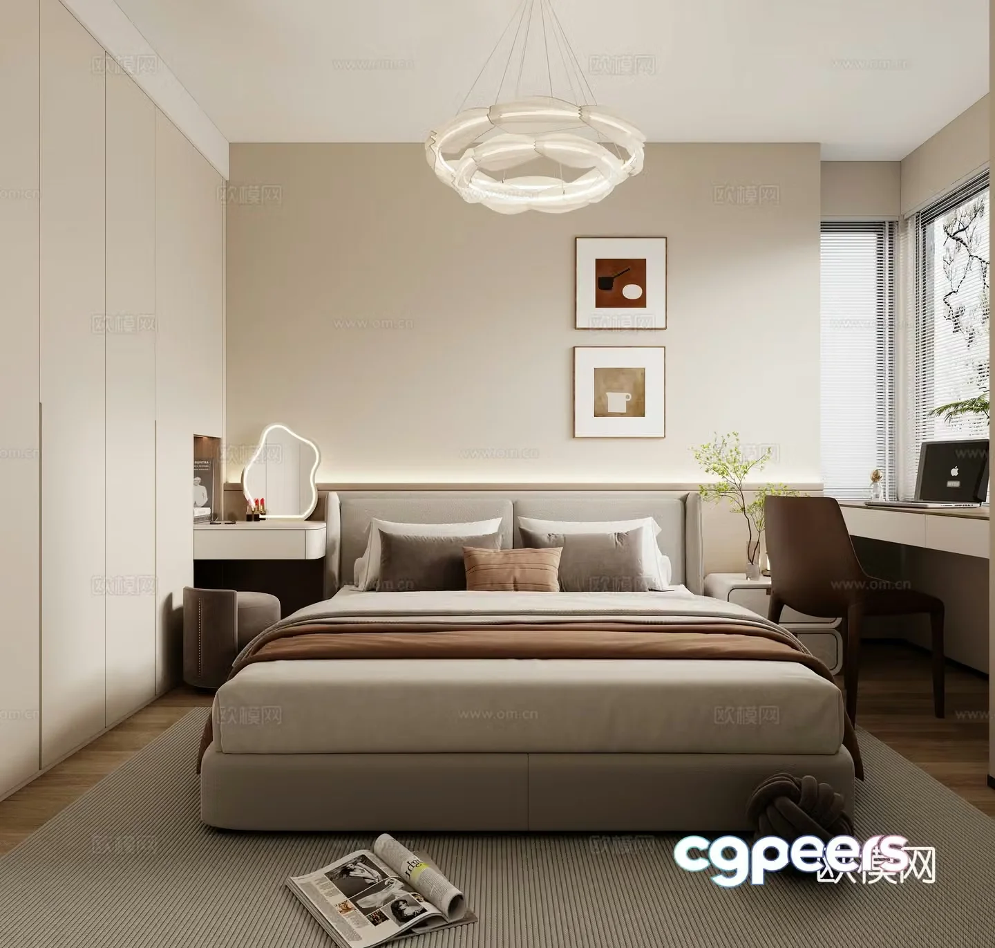 Modern bedroom 3d model