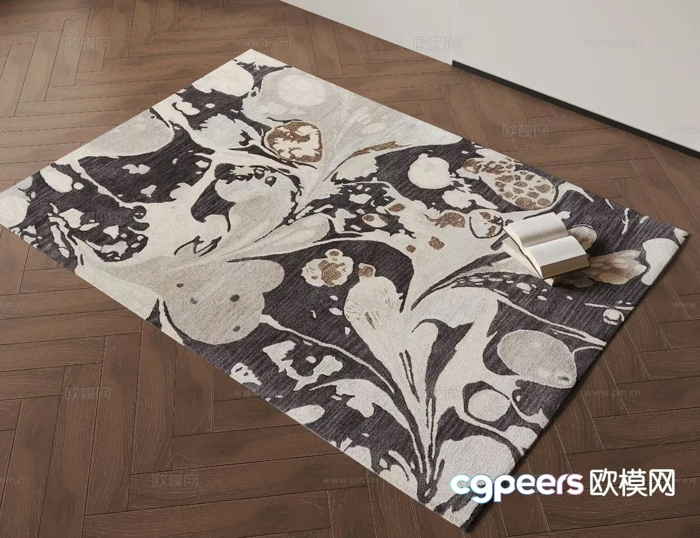 Medieval style carpet 3d model