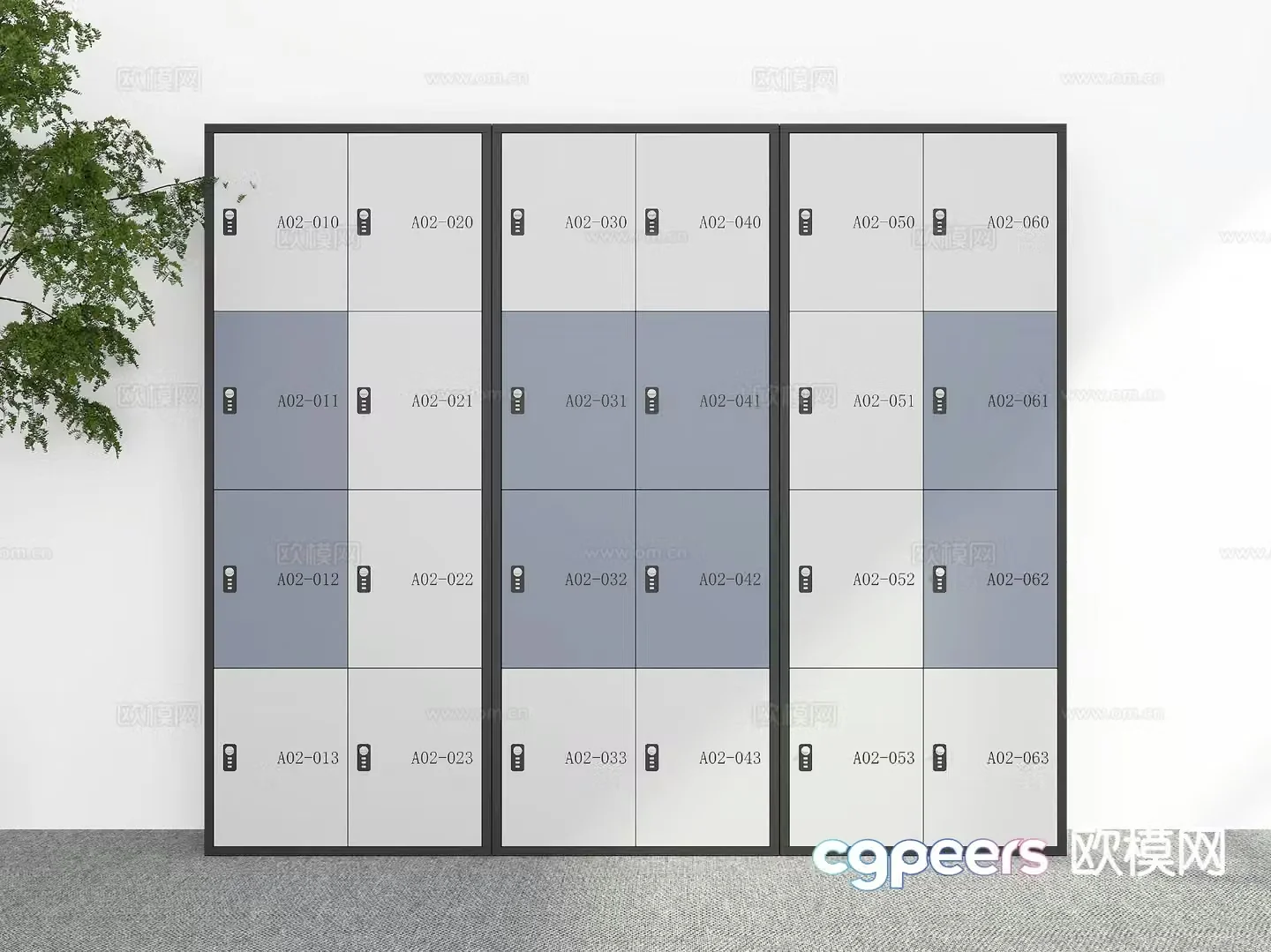 Modern locker locker 3d model