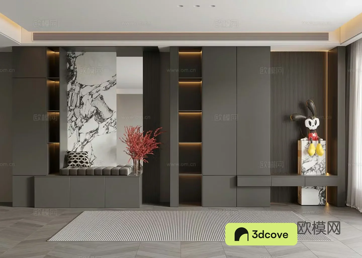 Italian shoe cabinet