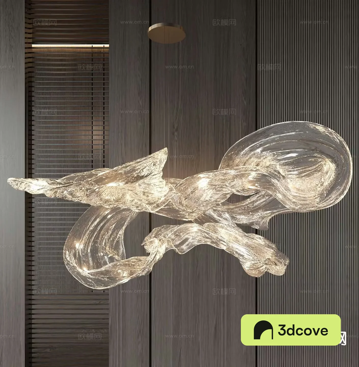 Light luxury chandelier crystal lamp
