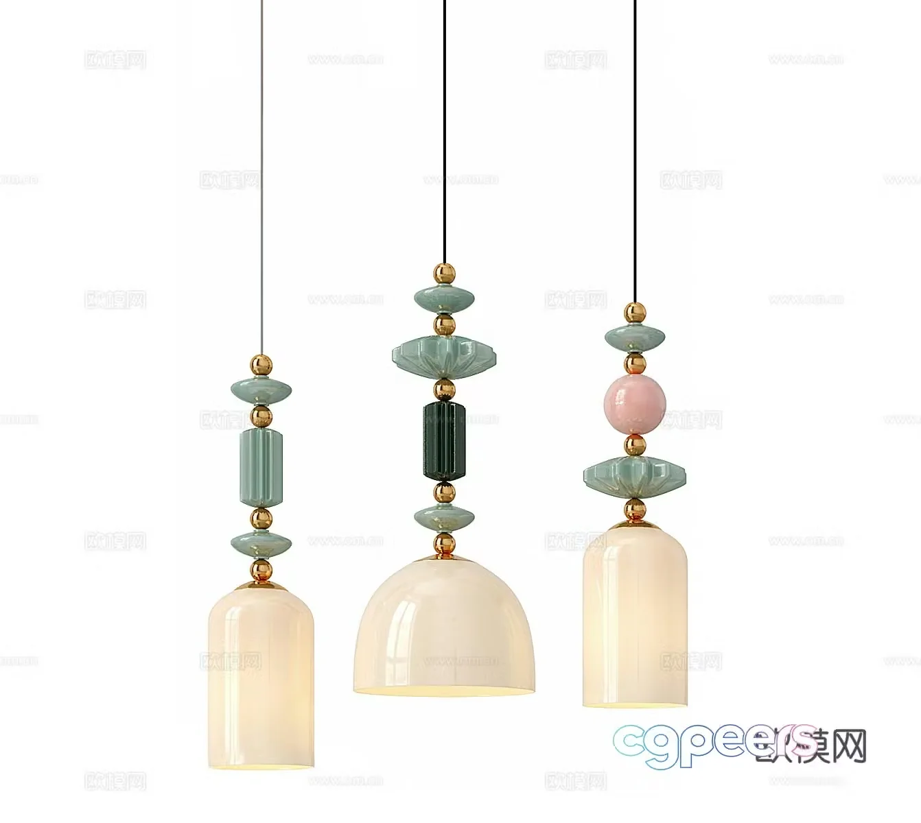 Nordic chandeliers Restaurant chandeliers Bedside chandeliers Bar chandeliers Art chandeliers Creative chandeliers 3D model