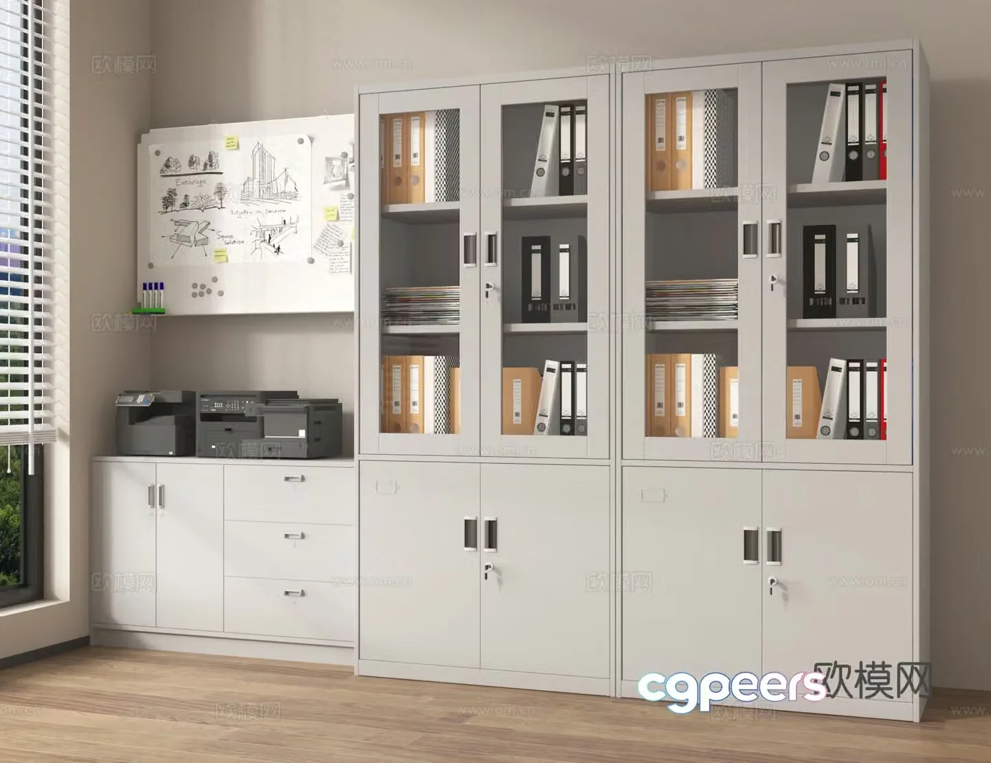 File cabinet Information cabinet File cabinet Storage cabinet Storage cabinet Office cabinet 3D model