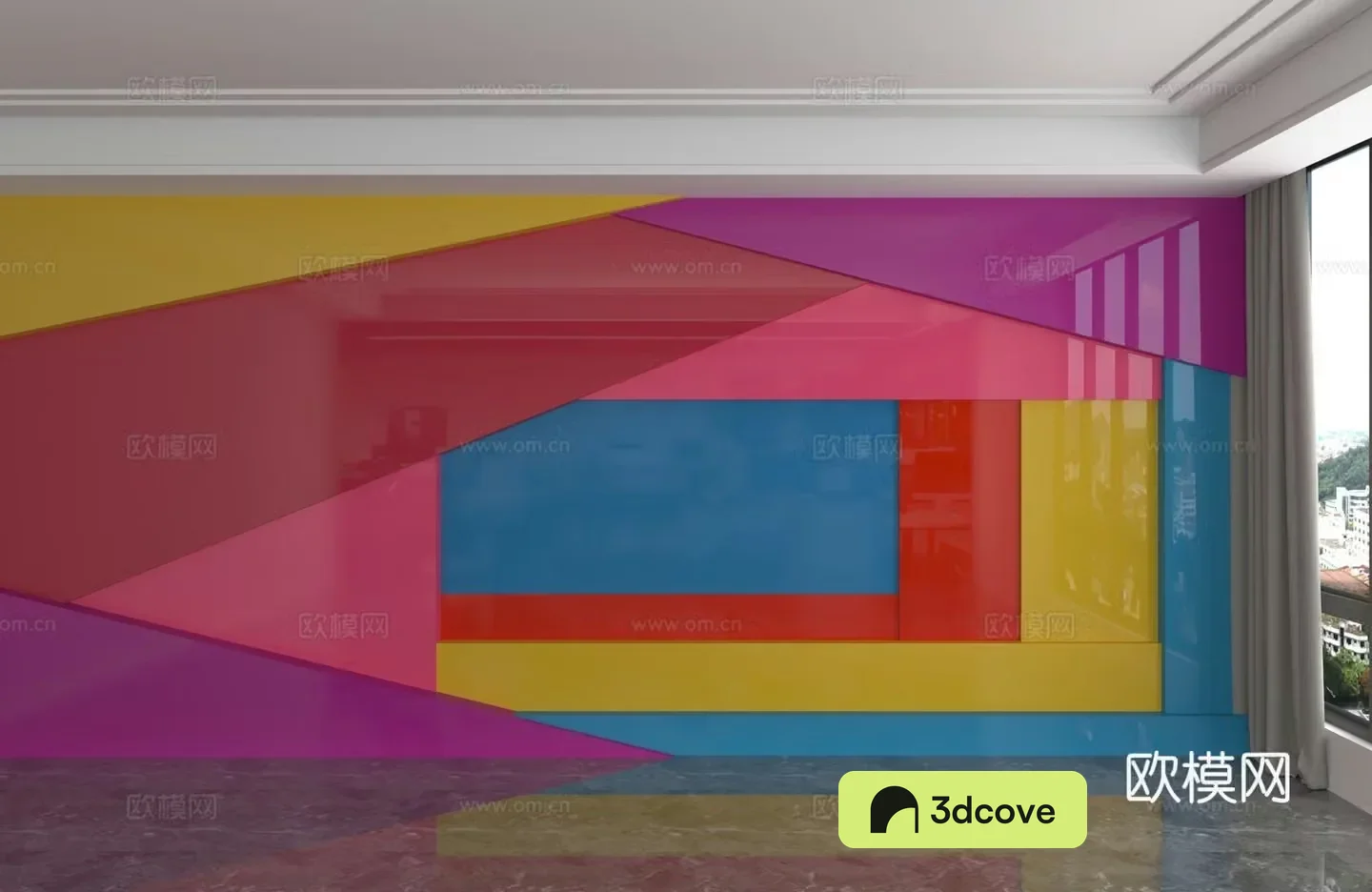 Modern background wall
