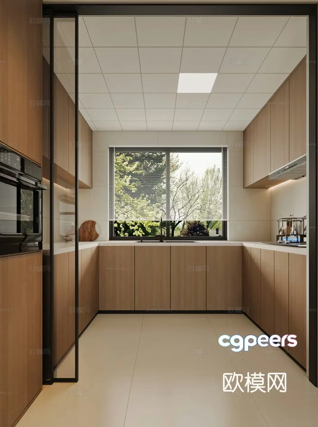 Modern kitchen 3d model