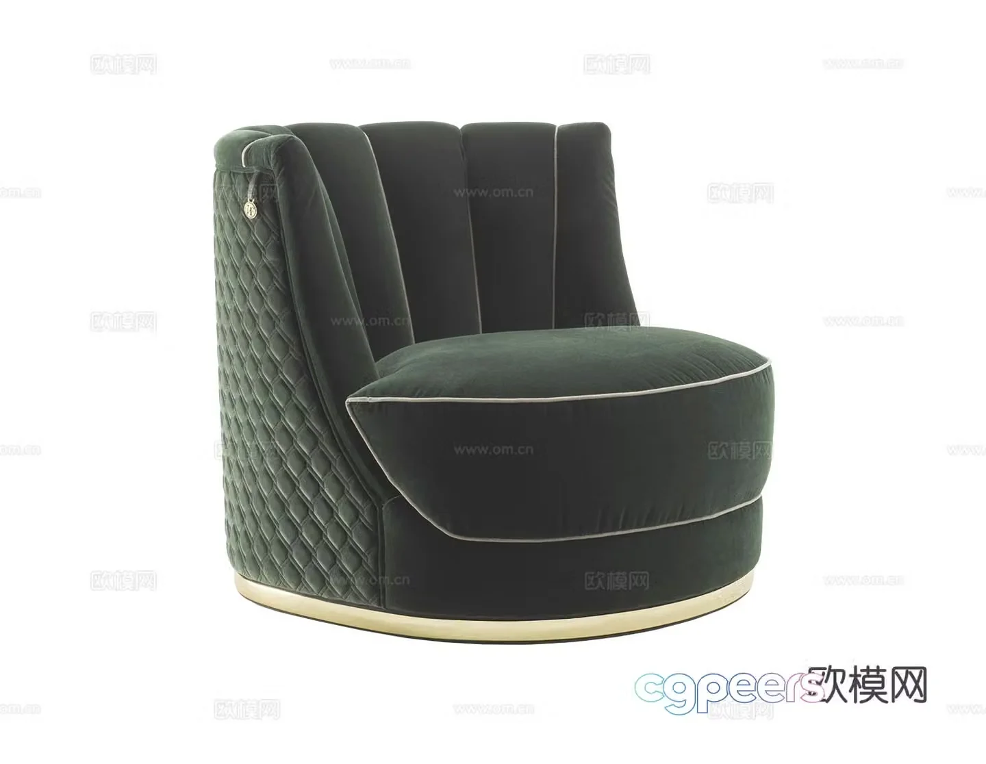 VittoriaFrigerio BIANCI single sofa 3d model