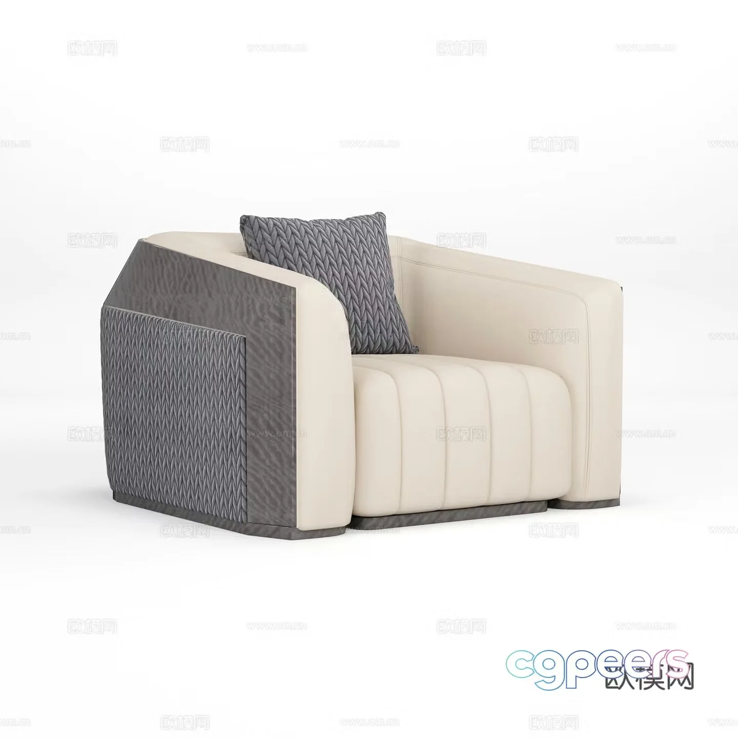 Modern single sofa 3d model
