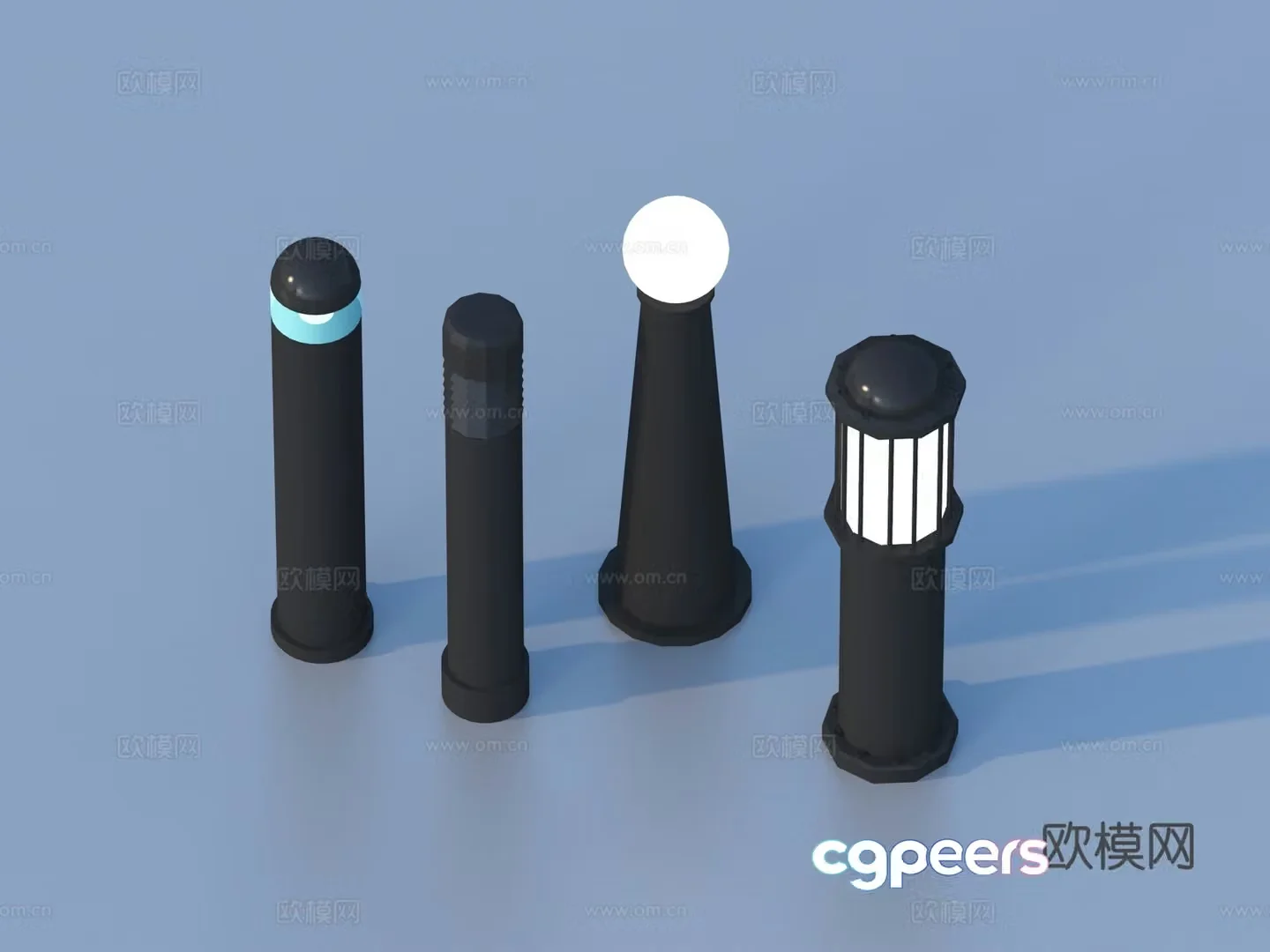 lawn lamp outdoor lamp landscape lamp 3d model
