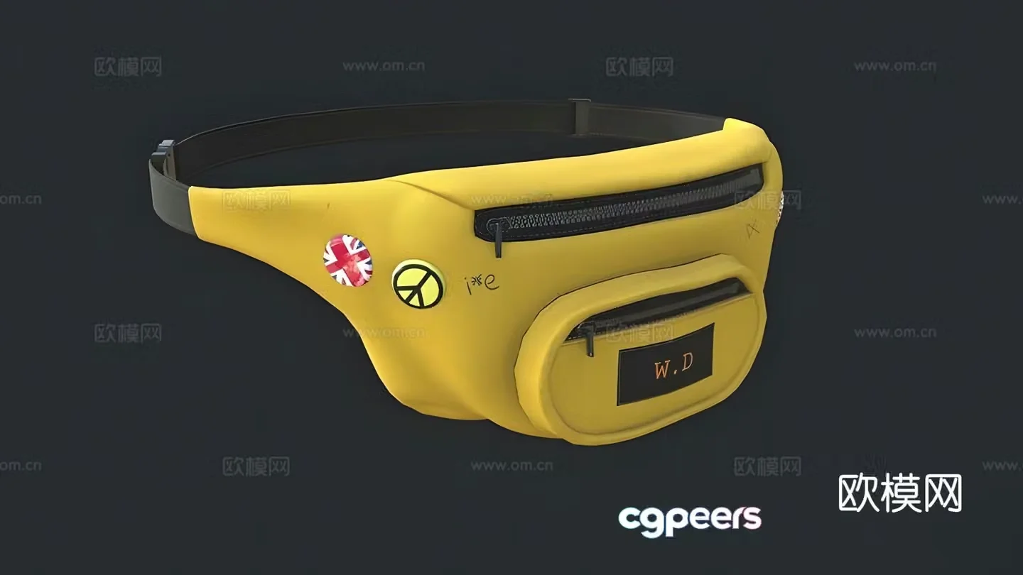 Bags fanny pack 3d model